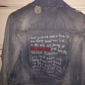 zara fearless denim jacket